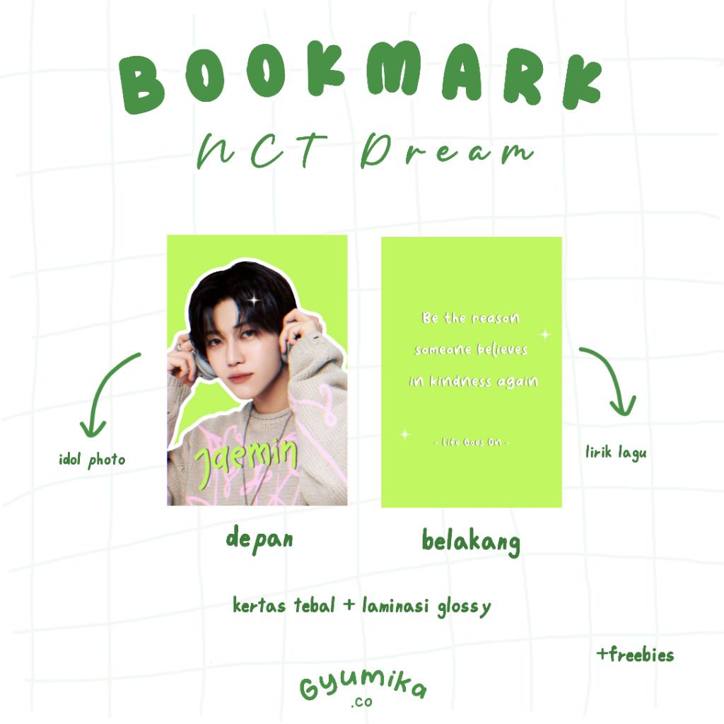 

NCT Dream Magnetic Bookmark - Pembatas buku NCT Dream - Bookmark Kpop