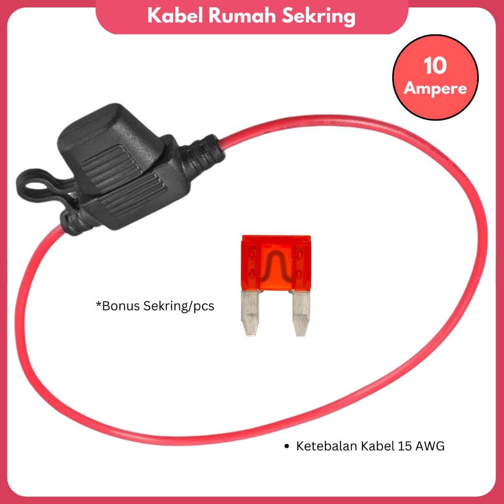 Rumah Sekring Mini Fuse Holder Waterproof Fuse Blade Rumah Fuse