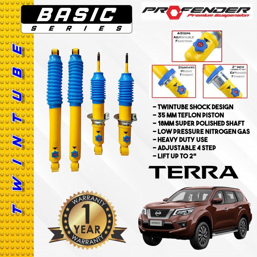 Shock Offroad Profender Adjustable Nissan Terra Depan Belakang