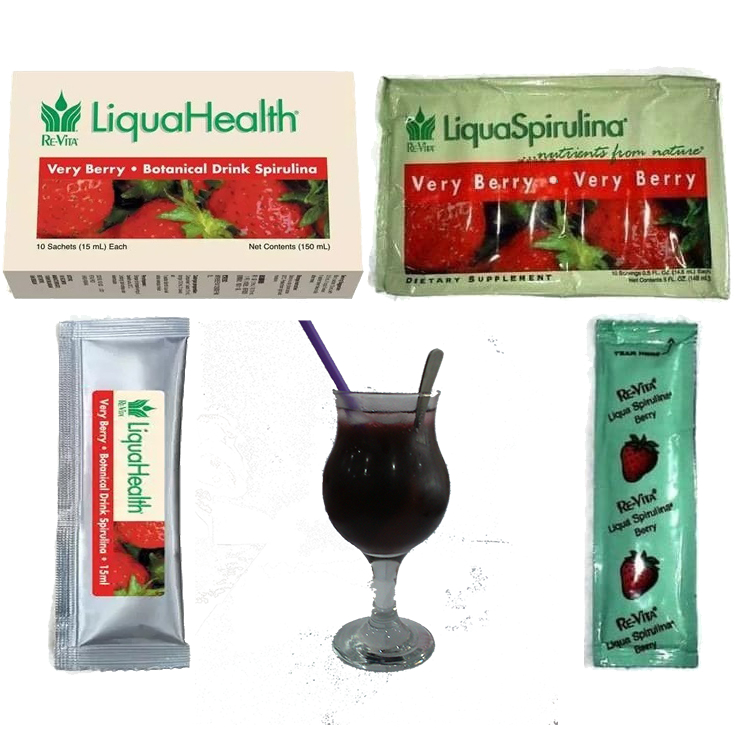 Liqua Spirulina & Health 2bks (Sepasang) LH LS Re-vita COD LiquaHealth LiquaSpirulina