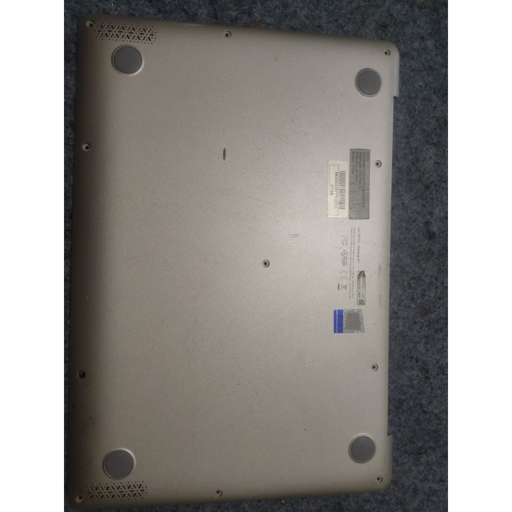 case casing bawah, bottom asus a411u original gold