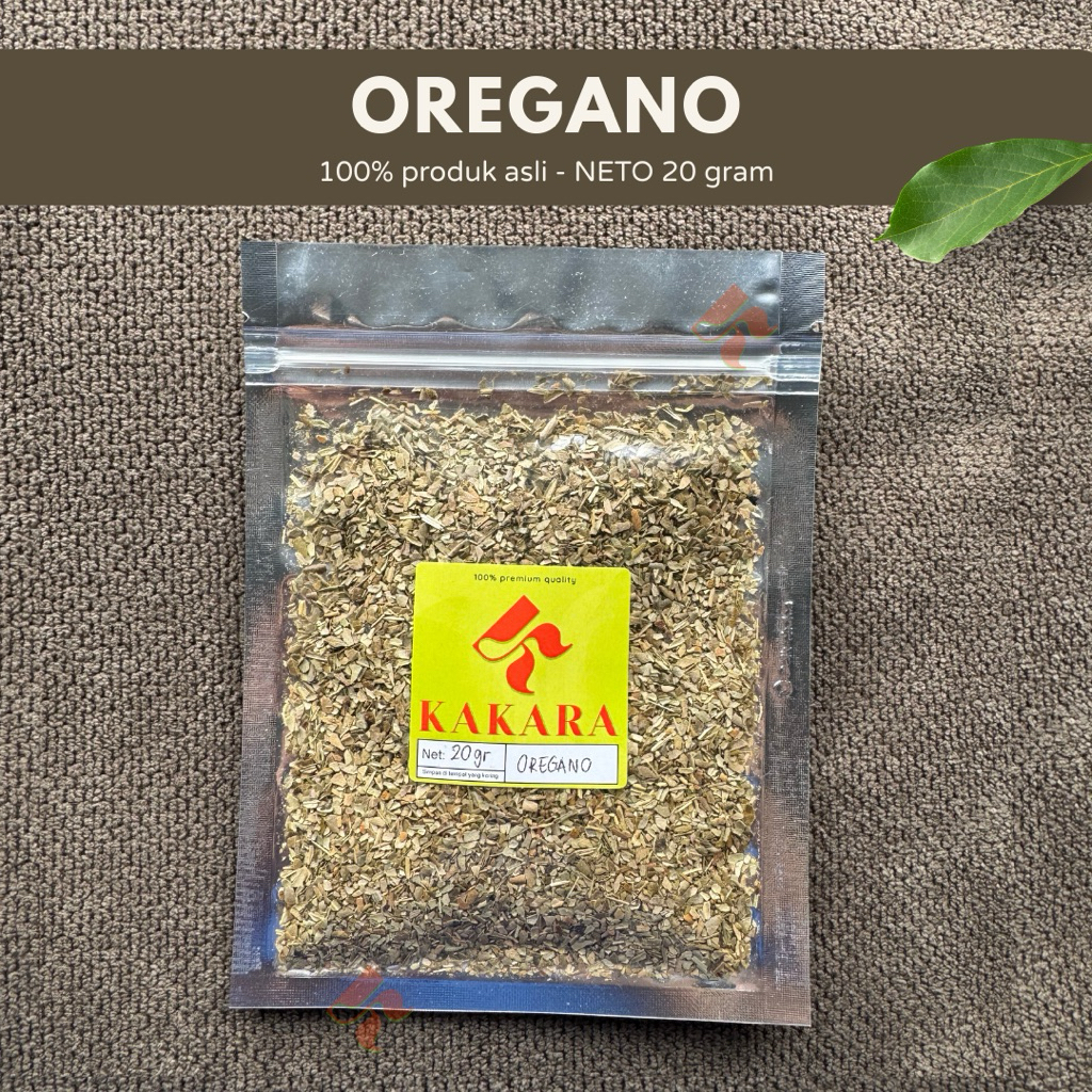 

KAKARA - Oregano Kering / Dried Oregano Leaves 20 gram bumbu dapur bumbu masak kemasan kecil kemasan ZIP