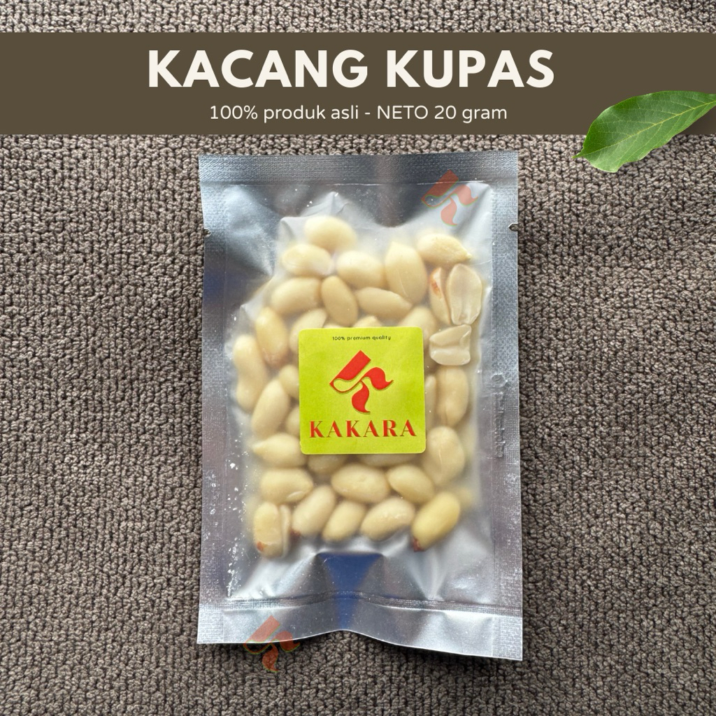 

KAKARA - Kacang Tanah Impor Kupas 4151 Sedang 20 gram bumbu dapur bumbu masak kemasan kecil