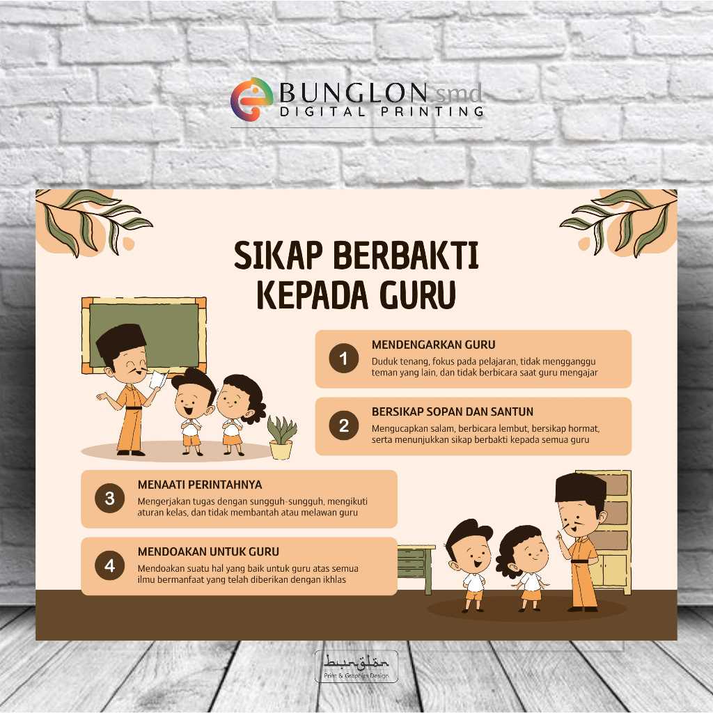 

Poster Sikap Berbakti Kepada Guru