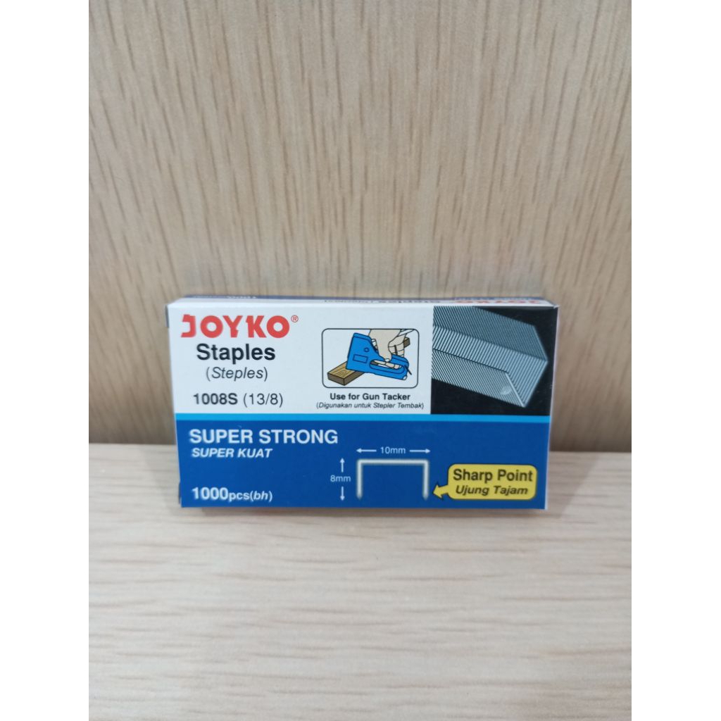 

(1 PCS) ISI STAPLES TEMBAK/ISI GUN TACKERS JOYKO TR-13/8