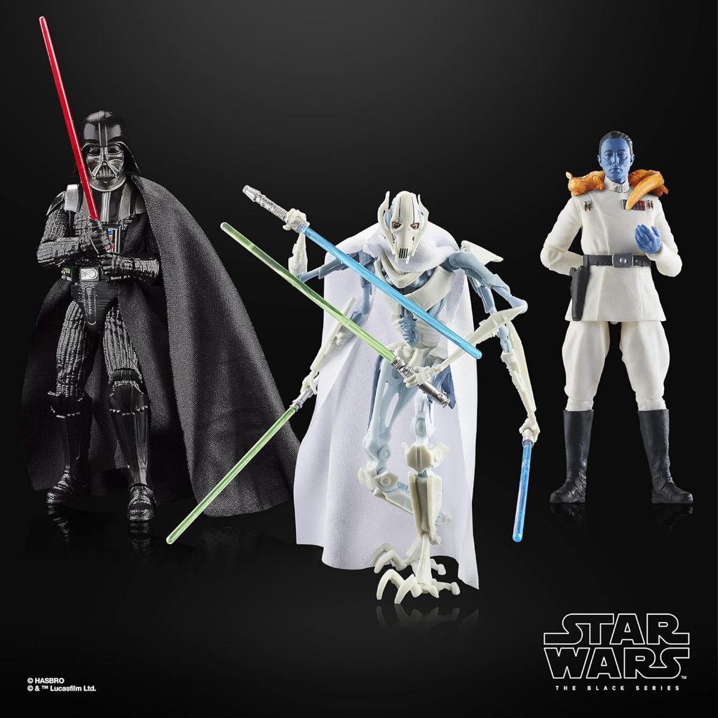 STAR WARS The Black Series Darth Vader, Grand Admiral Thrawn, General Grievous, Masters of Evil Coll