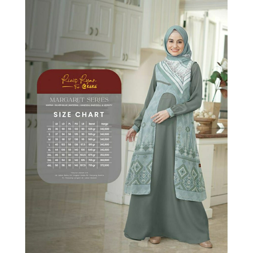 KEKE GAMIS MARGARET SERIES / GAMIS DEWASA KEKE TERBARU