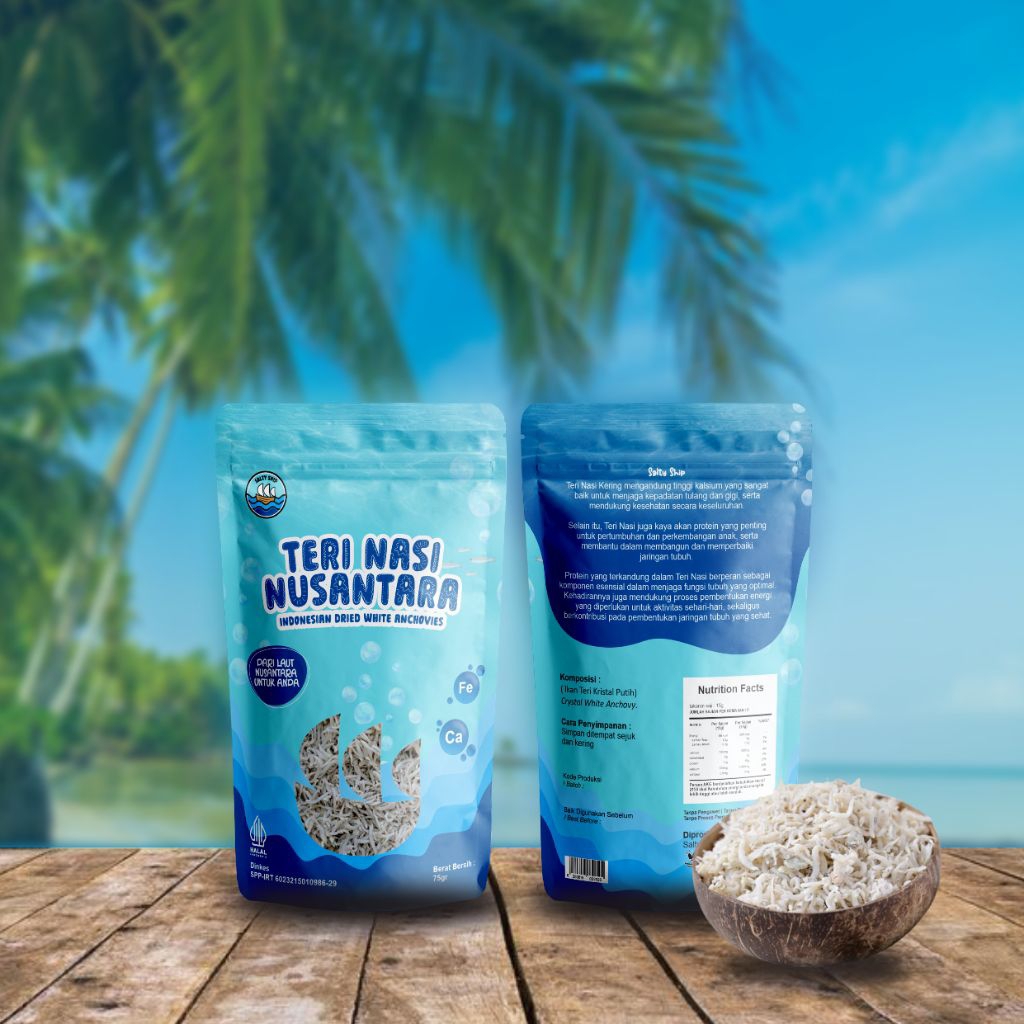 

Teri Nasi Kering Dried Anchovies Dried White Anchovies Shirasu Teri Nasi MPASI 100 gram