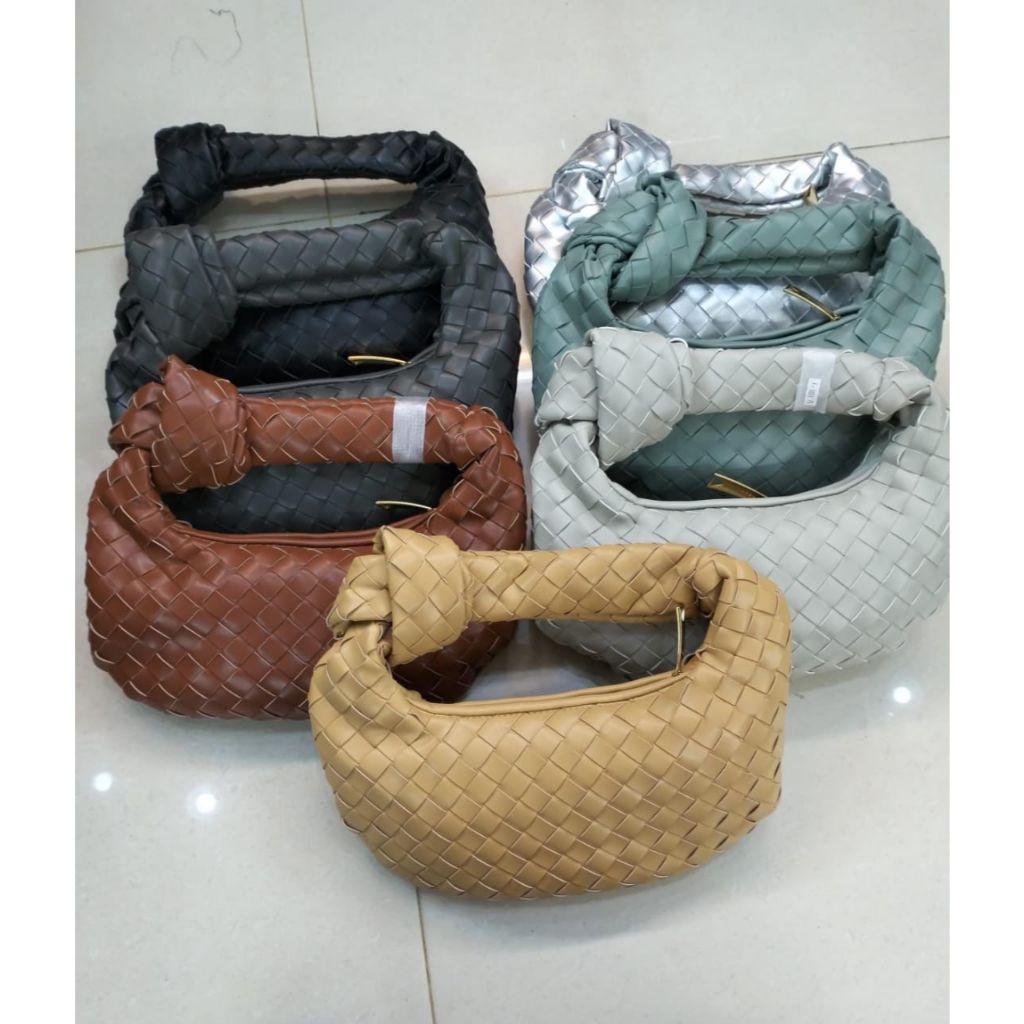 SIZE M - TAS WANITA JOJO BV BAG ANYAM WEBE