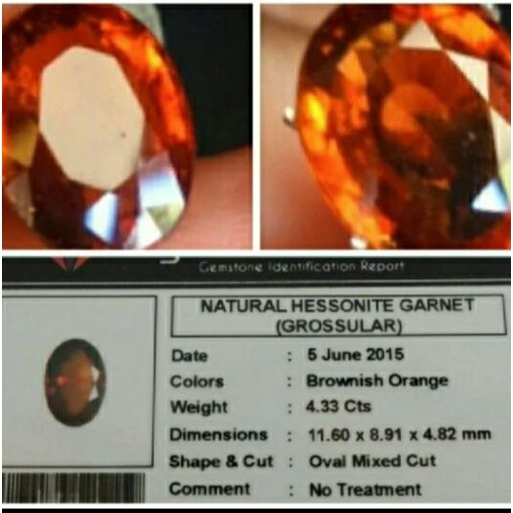 NATURAL HESSONITE GARNET