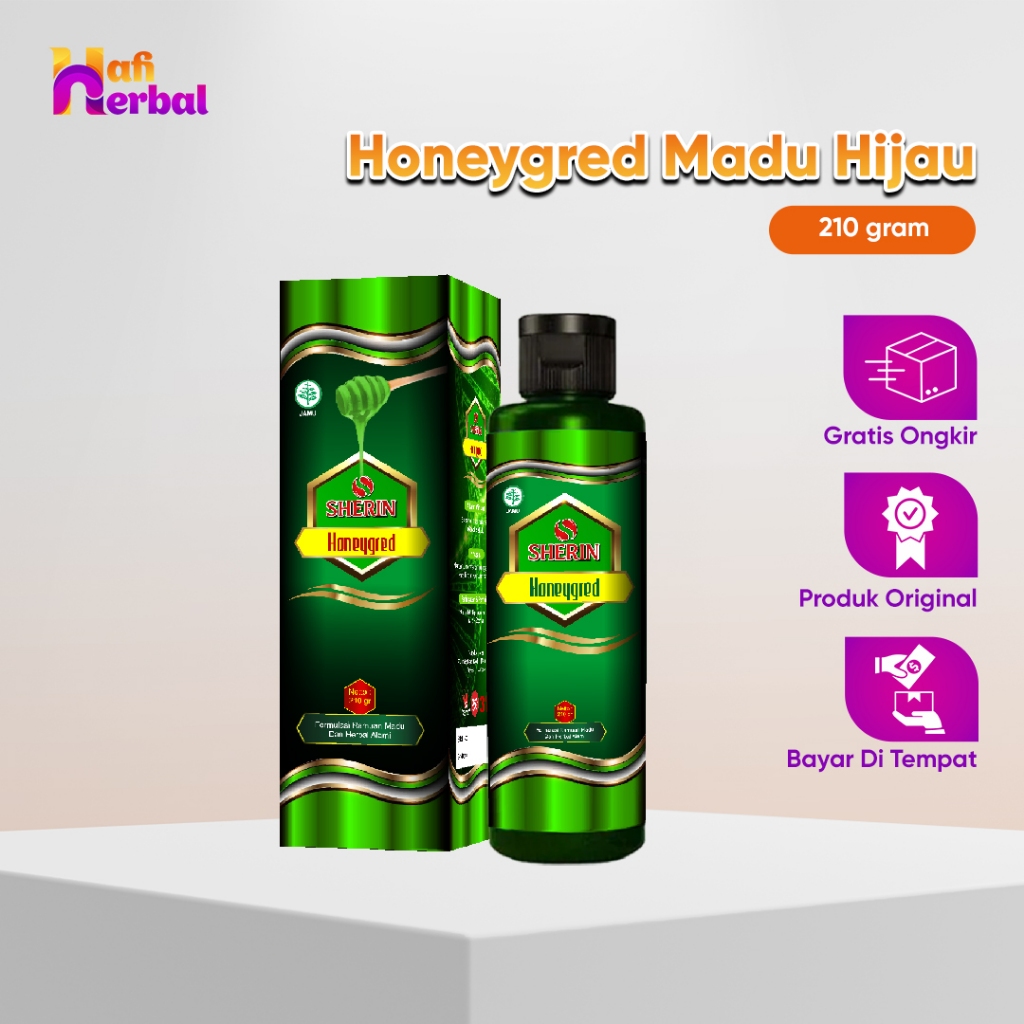 

Sherin - Madu Hijau Honeygred Untuk Kesehatan Lambung isi 210 gram