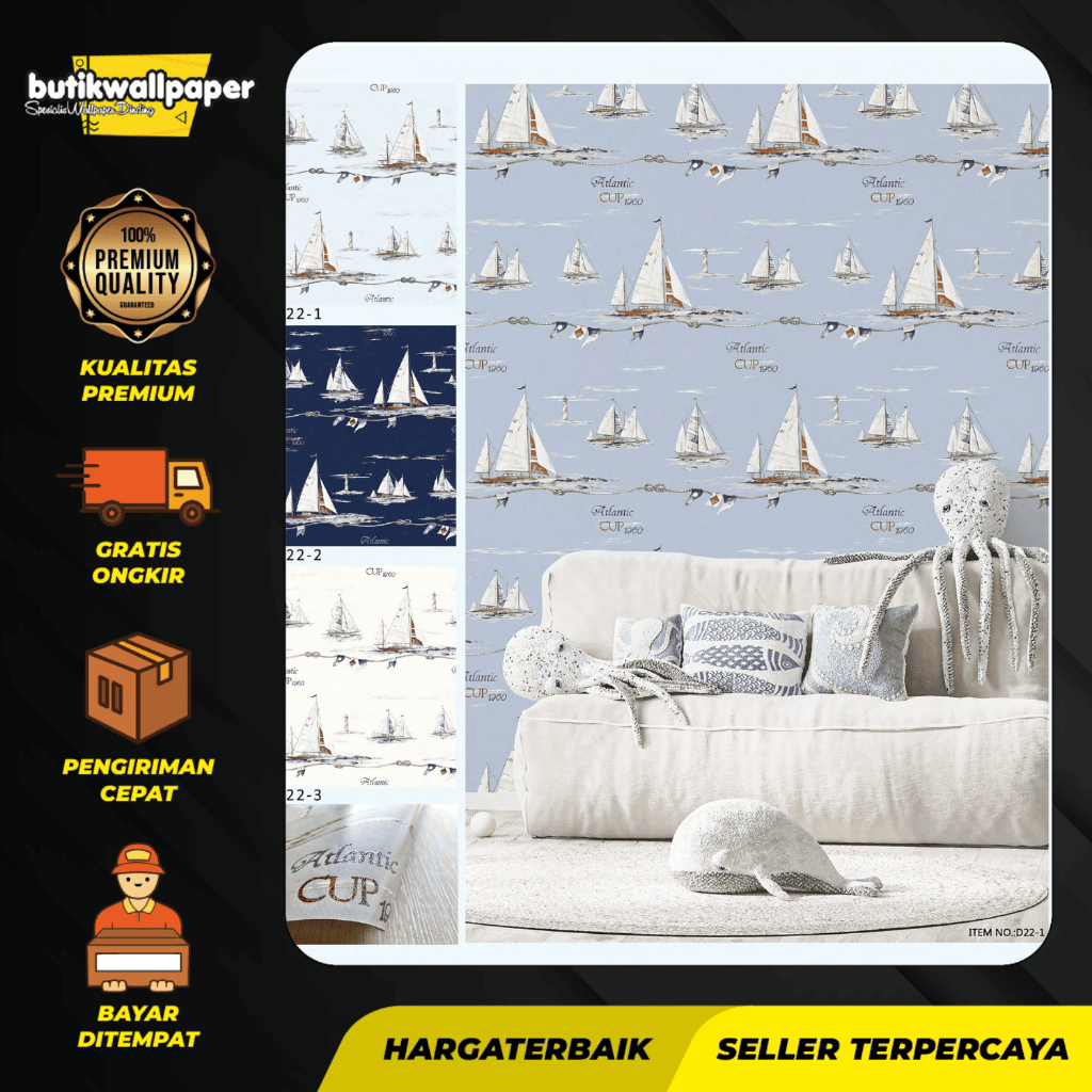 Wallpaper Dinding Motif Anak Butikwallpaper DREAMLAND - Wallpaper Anak Lucu Bikin Kamar Menyenangkan