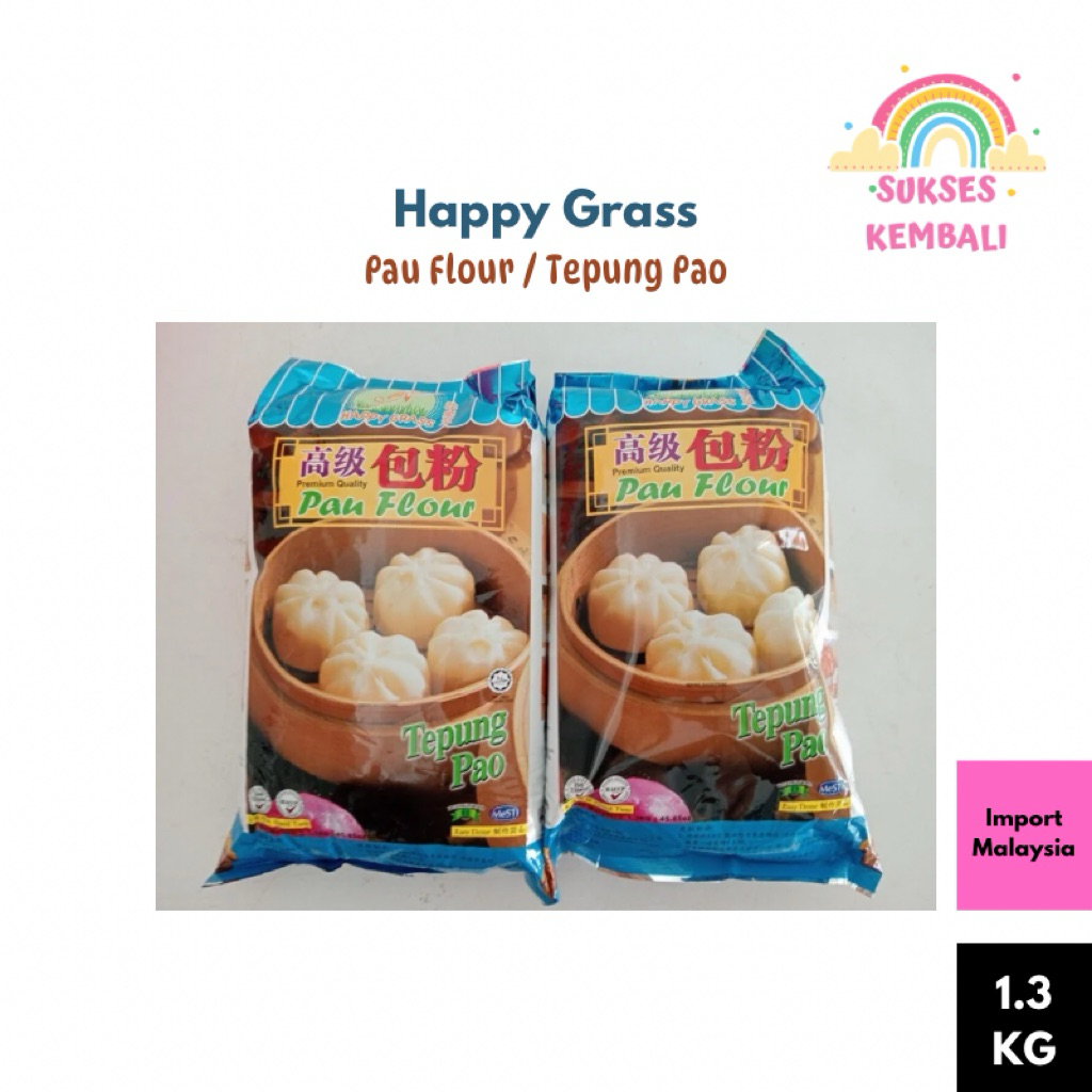 

Happy Grass Pau Flour / Tepung Pao 1.3 KG (Import Malaysia)