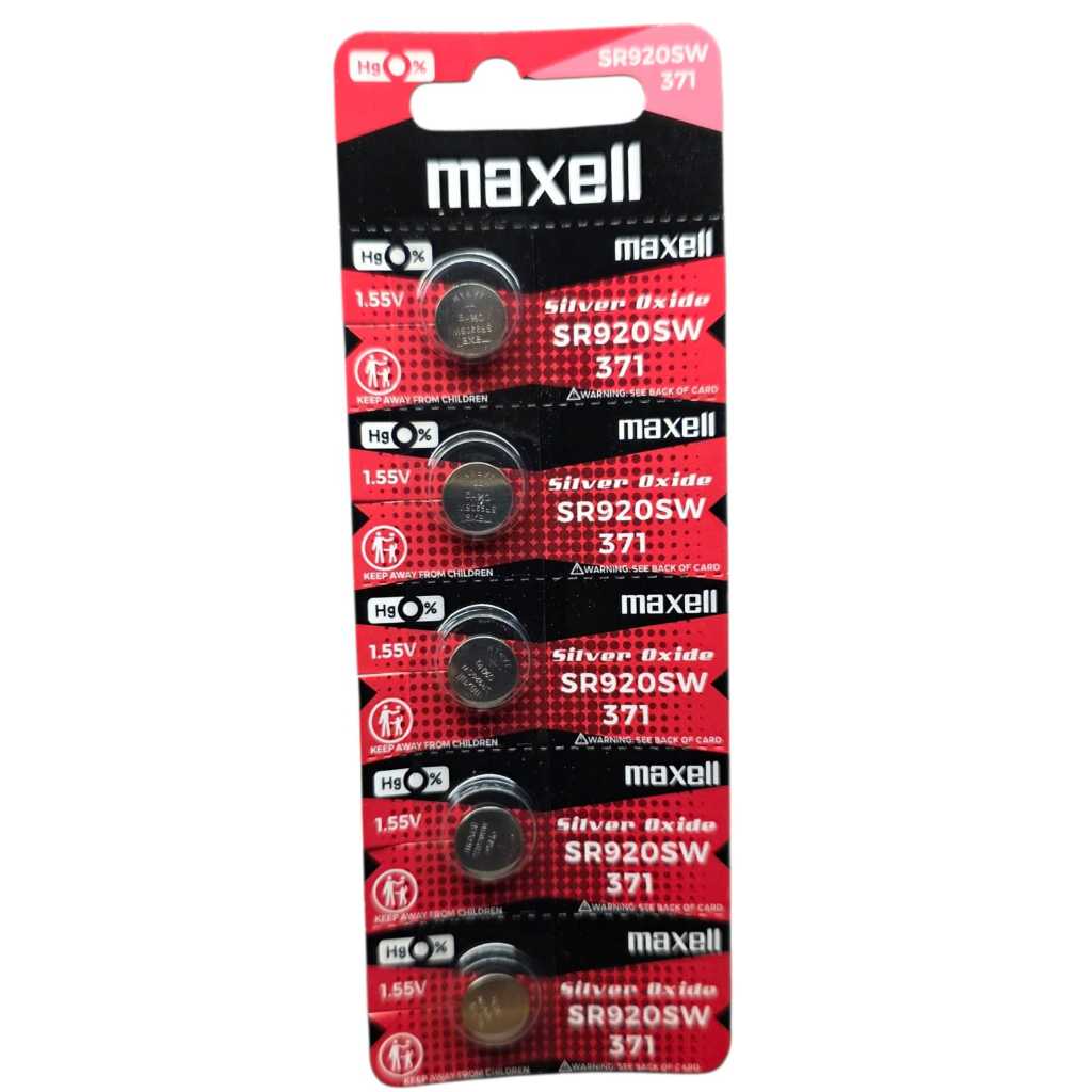 ( 1 LEMBAR )Batre jam tangan baterai maxell SR920SW 371 ORIGINAL SR 920 SW