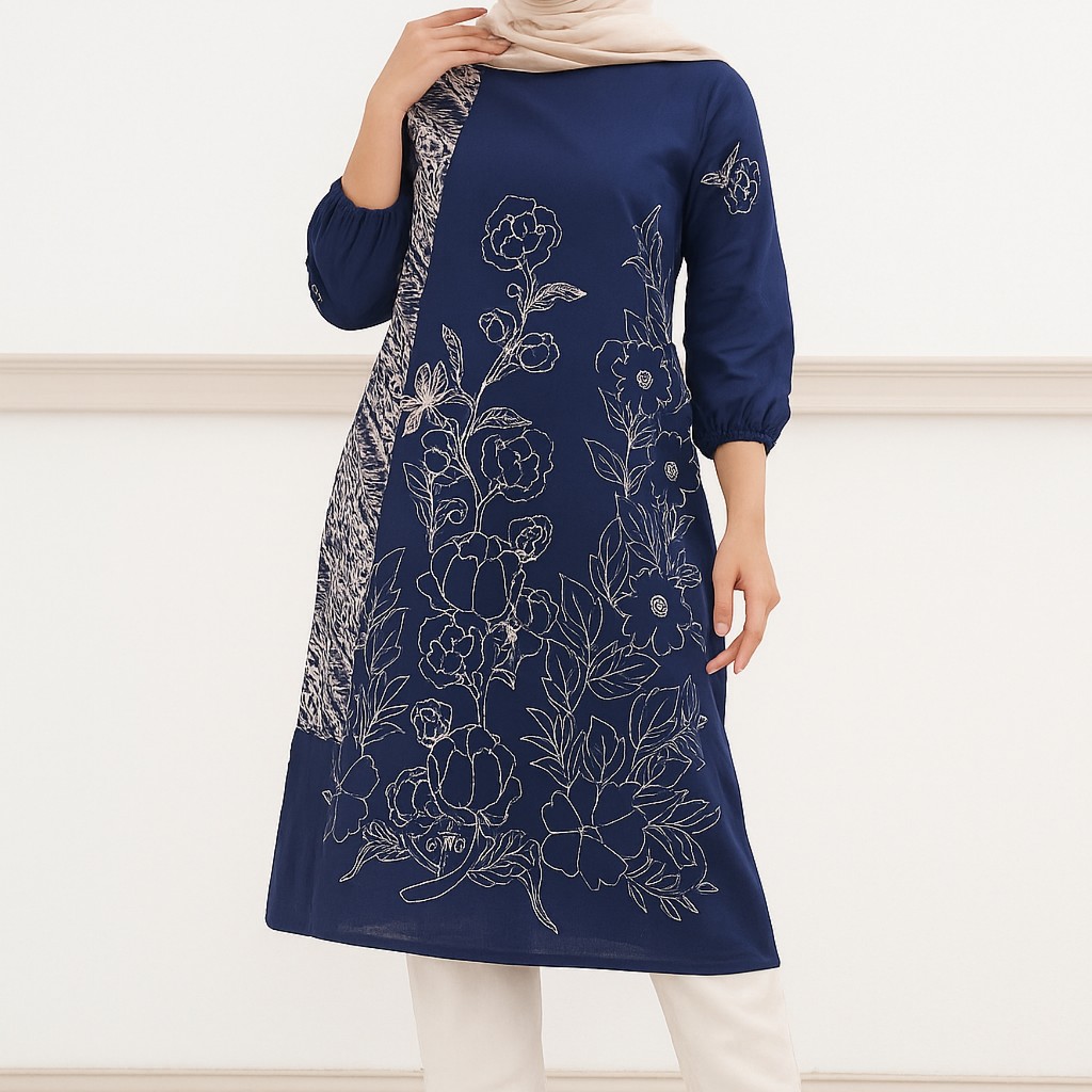 Baju Muslim Wanita / Baju Batik Atasan Wanita / Gamis / Dress / Tunik