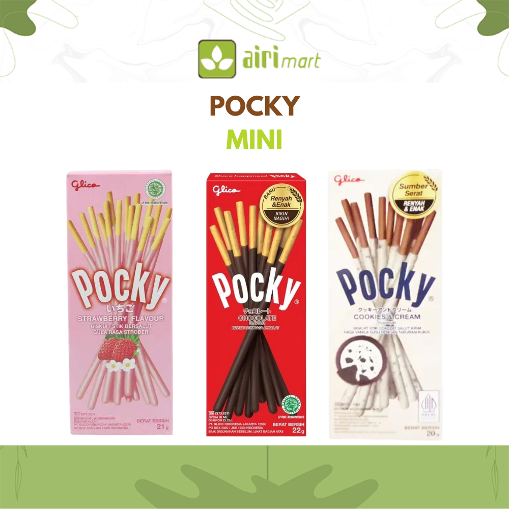 

Glico Pocky Mini Coklat / Strawberry / Cookies & Cream