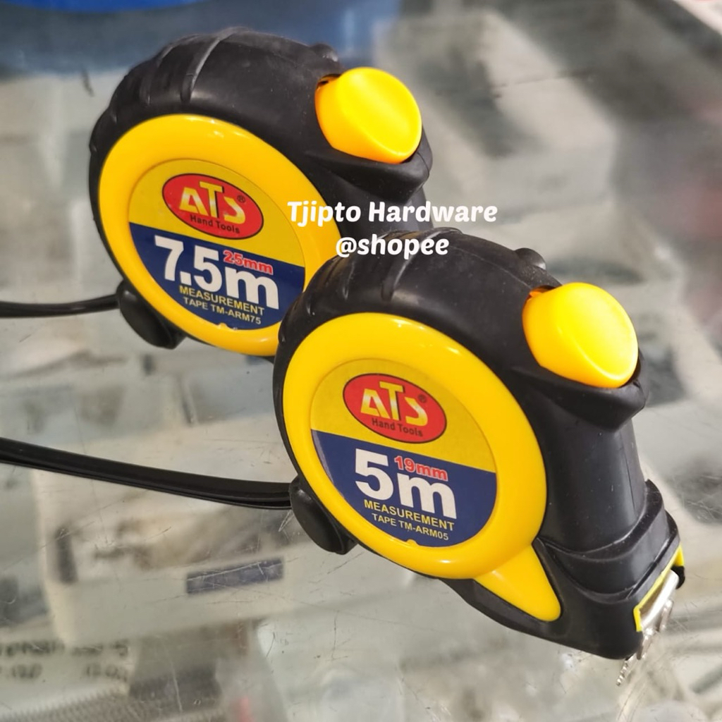 

Meteran Tukang 5 Meter / 7,5 Meter ATS Roll Meter Auto Stop + Magnet