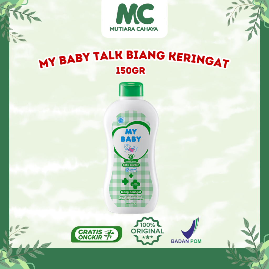 MC Official - My Baby Talk Biang Keringat 150gr | My Baby Bedak Tabur Bayi Biang Keringat