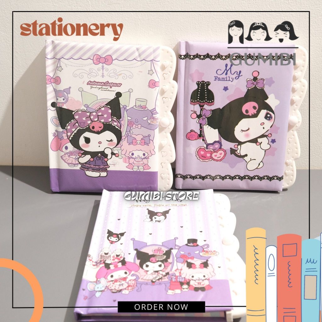 

BUKU DIARY CODE KUROMI BUKU KODE PIN KUROMI DIARY CODE BOOK BUKU RAHASIA MEMO DIARY ANAK MOTIF KUROMI UNGU TERMURAH GUMIBI STORE