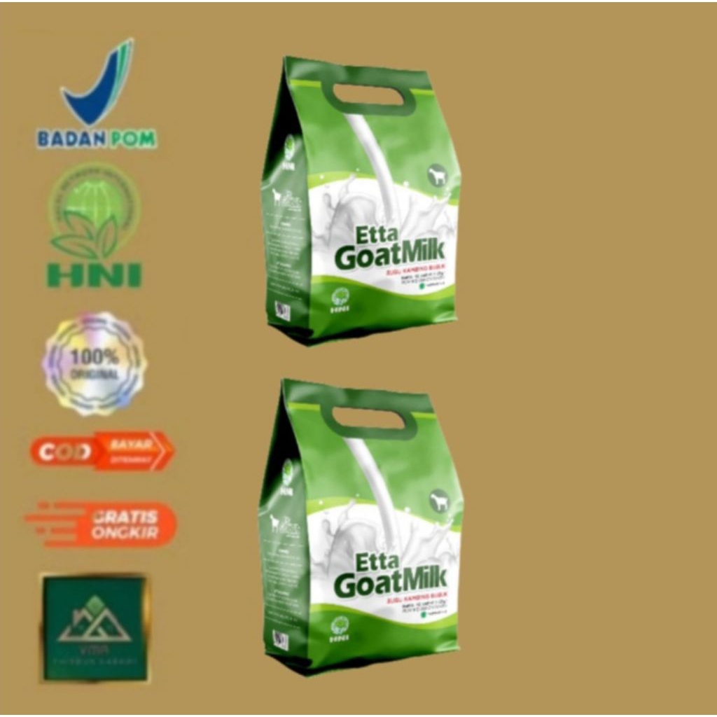 

2 Bungkus Susu Kambing Etta Goat Milk (10 Sachet/Bungkus)