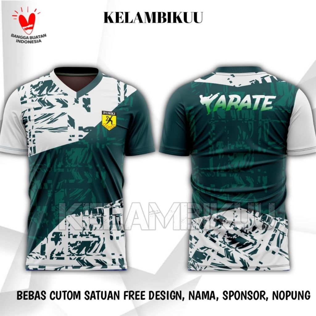 JERSEY KARATE INDONESIA TERBARU/BAJU KAOS KARATE MURAH/JERSEY KARATE CUSTOM/KAOS KARATE