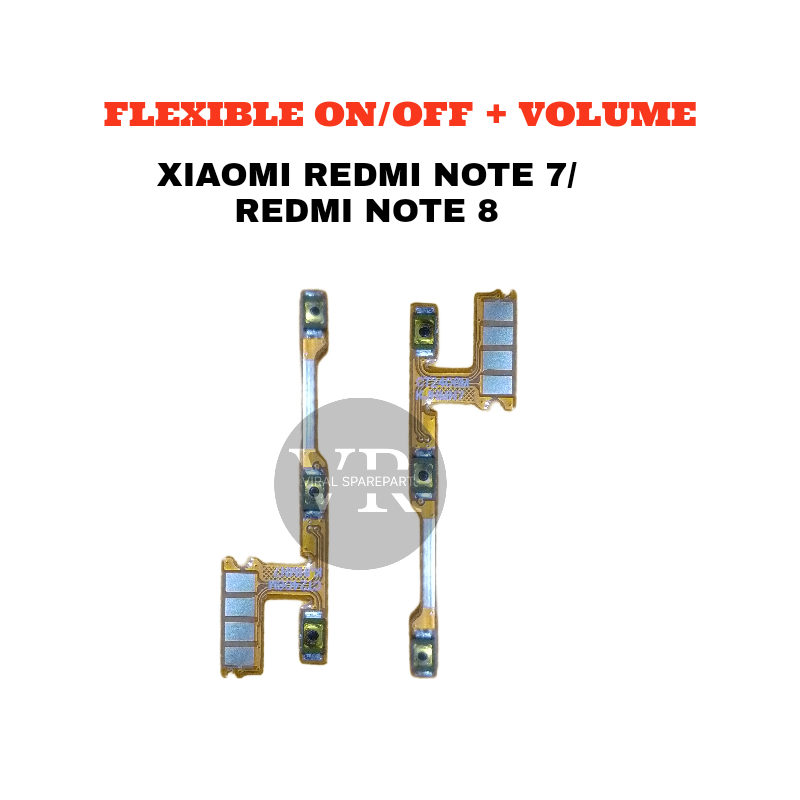 TOMBOL ON OFF / FLEXIBEL ON OFF DAN VOLUME XIAOMI REDMI NOTE 7 / REDMI NOTE 8