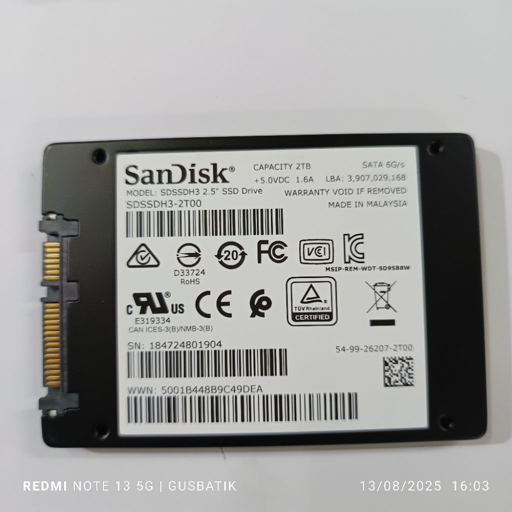 ssd sata 1TB 2TB 1 TB 2 TB 512GB 500GB 256GB  Crucial  second original BUKAN4TB