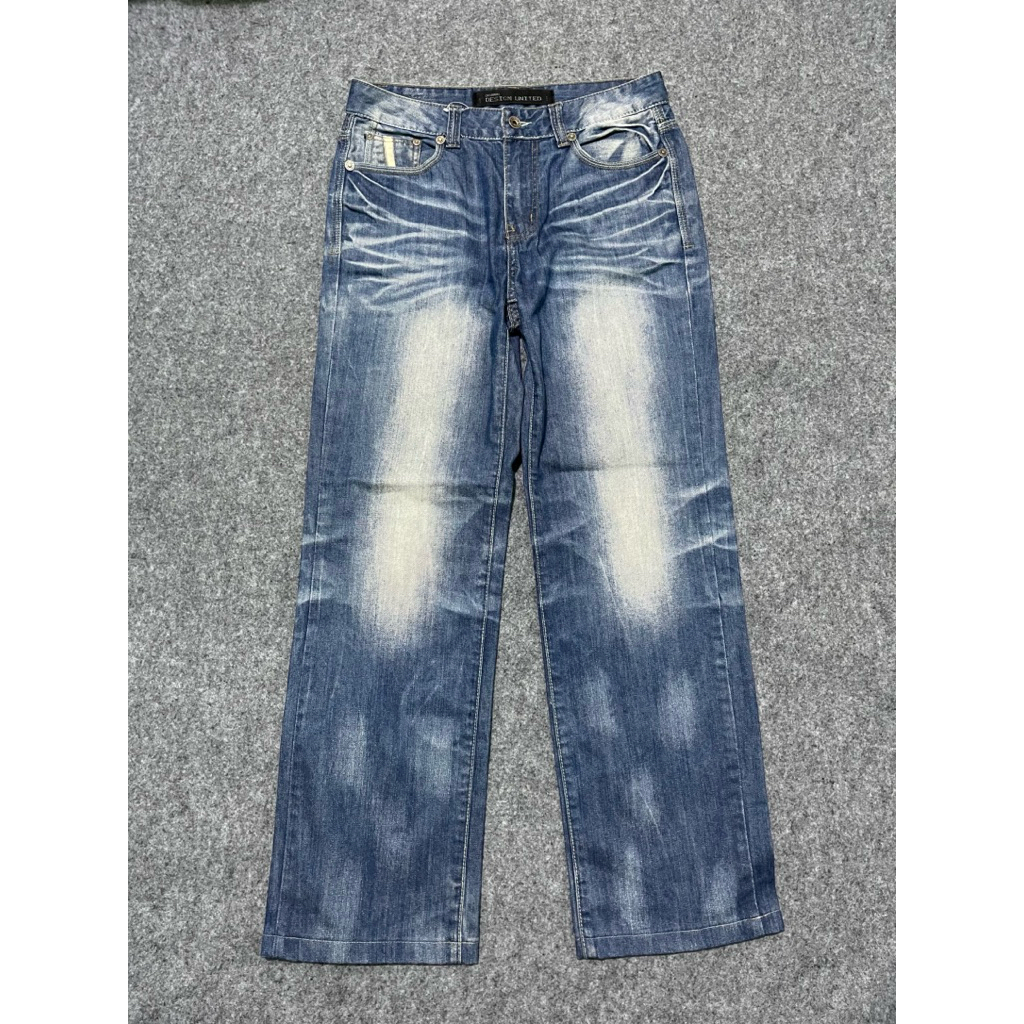 Celana jeans fading Design United second
