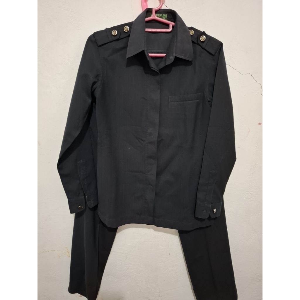 prelove baju safari/ seragam safari wanita/ seragam kerja, baju satpam wanita