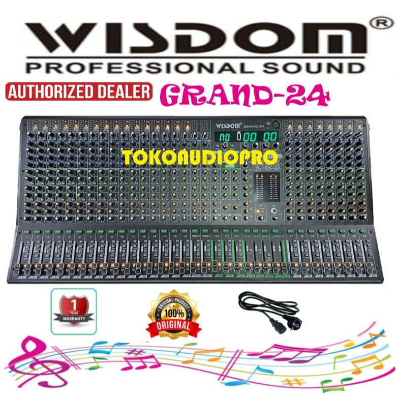 Wisdom Grand-24  24-Channel Mixer Audio Wisdom Grand24 Professional Mixer Audio