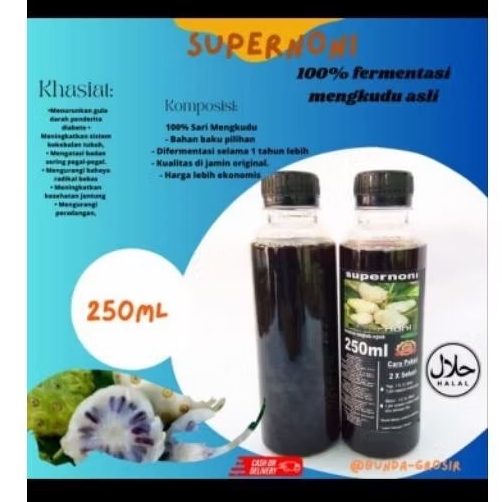 

SUPERNONI SARI BUAH MENGKUDU/PACE FERMENTASI 250ML