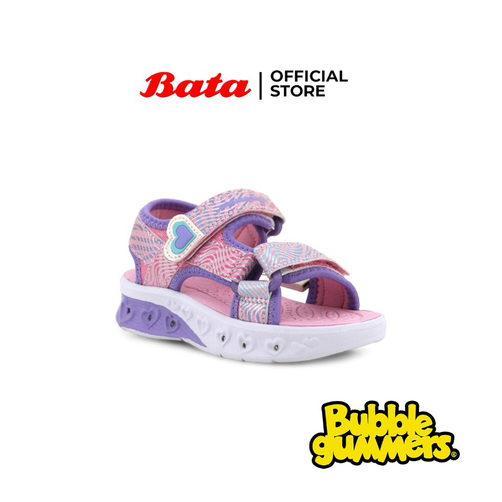 SANDAL SEPATU ANAK PEREMPUAN BATA SEPATU SANDAL SLINGBACK BUBBLEGUMMERS BATA PINK MINNIE MOUSE - 161