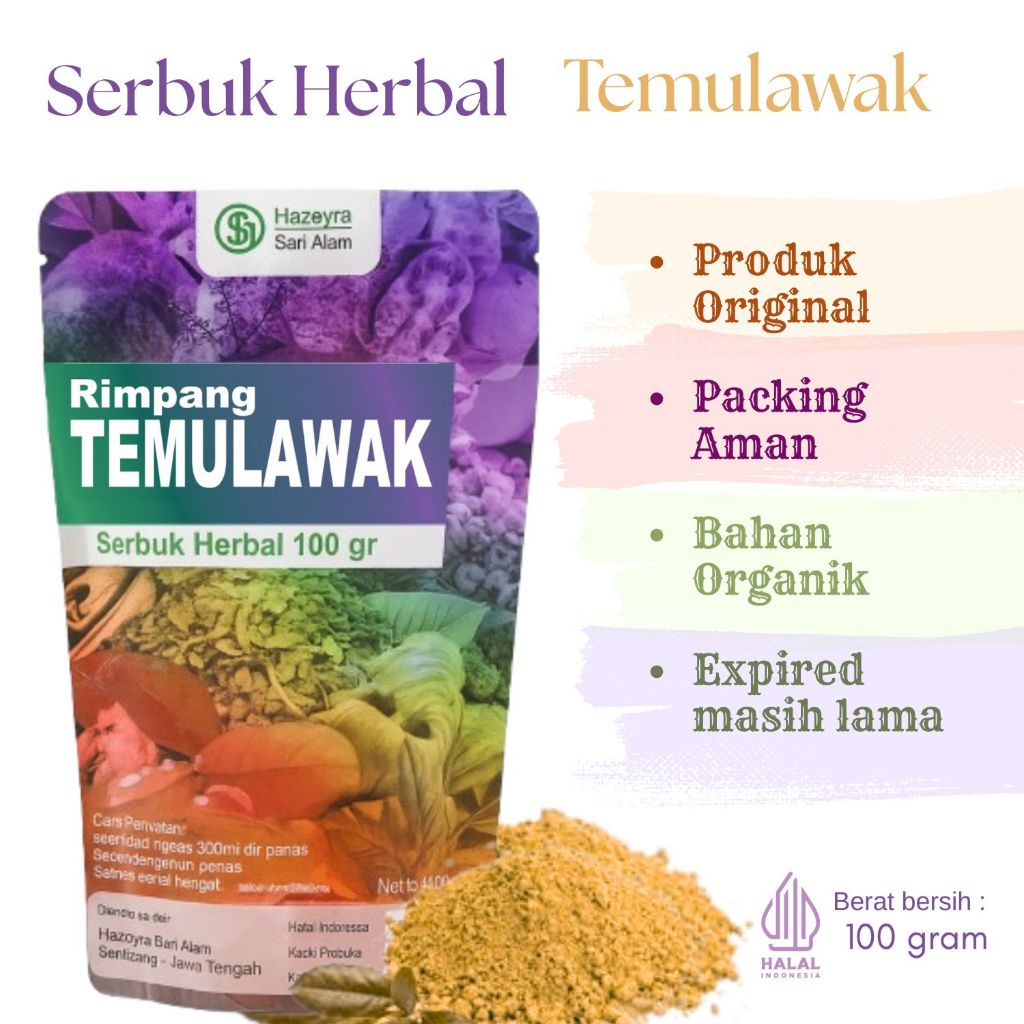 

bubuk serbuk rimpang temulawak 100gr