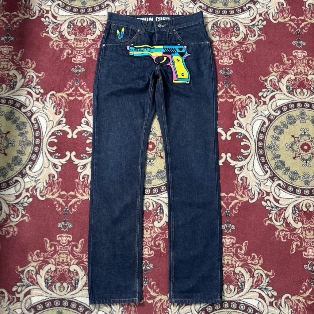 Japan Jeans Hysteric Glamour X Sakun Crew Indigo Like New