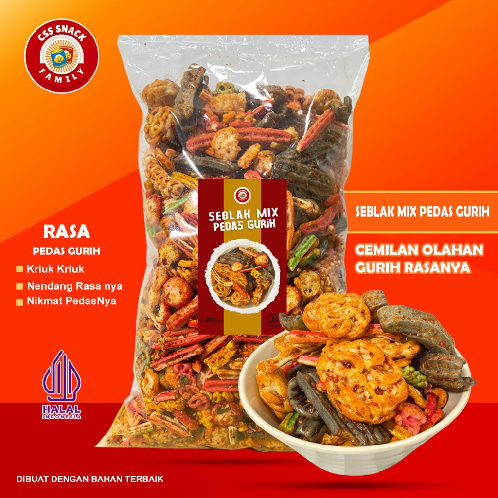 

SEBLAK MIX PEDAS/KERUPUK SEBLAK MIX/SEBLAK KERING/SEBLAK PEDAS GURIH BIKIN NAGIH