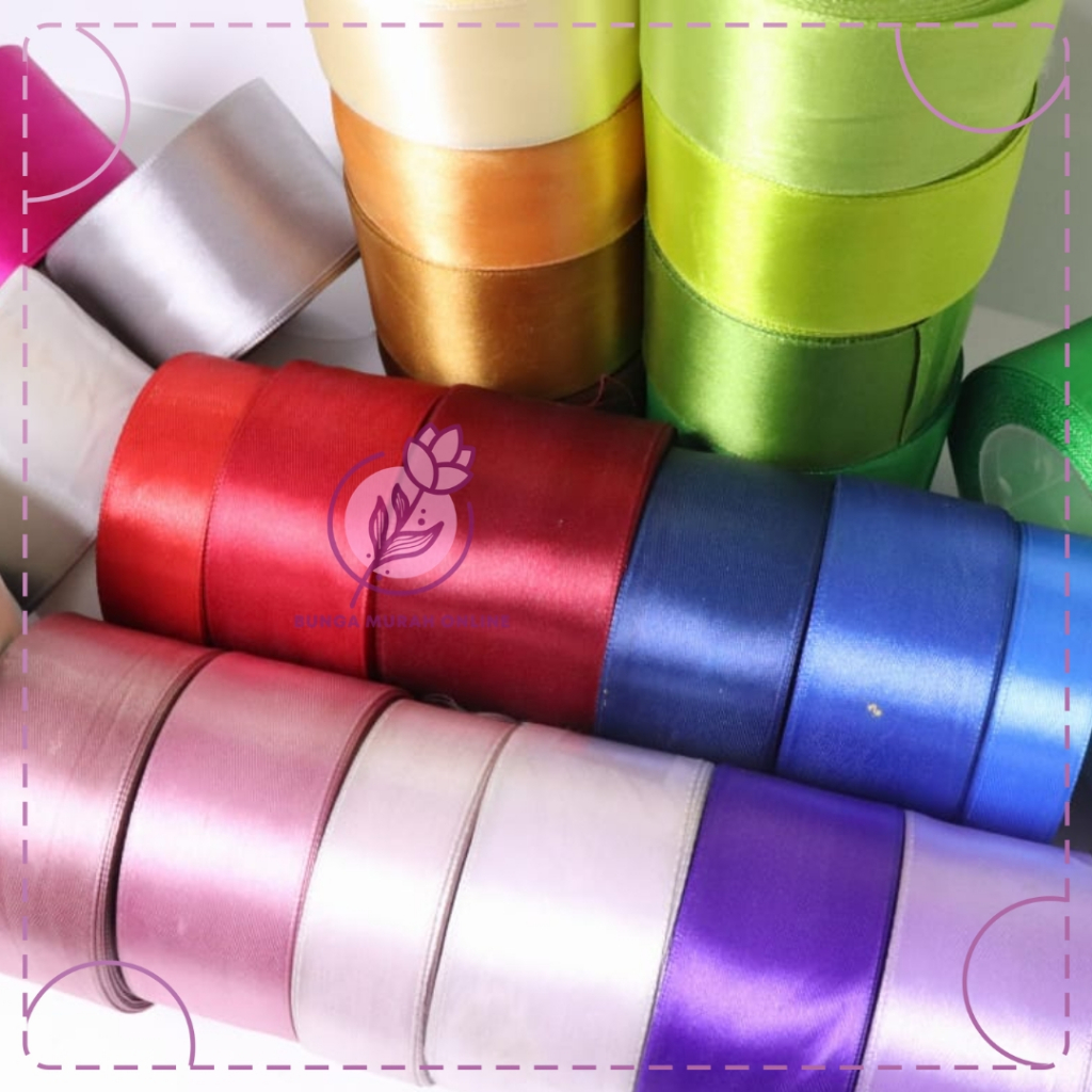 

Pita Satin / Pita Satin Warna / Pita Satin Polos PART 1 PER ROLL