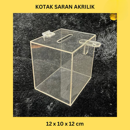 Kotak Saran / Amal Akrilik Kotak Amal