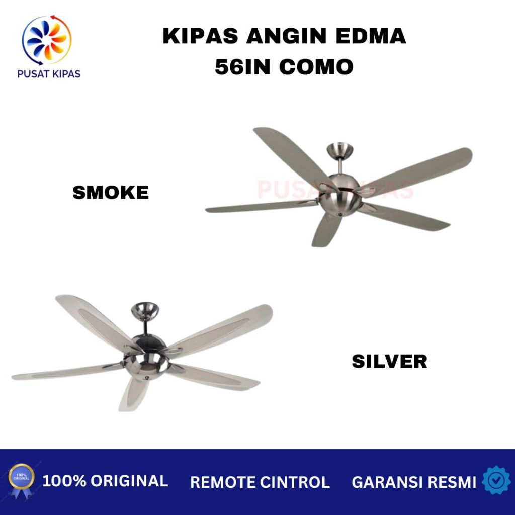 Kipas Angin Gantung Platfon MT. EDMA 56" Como Remote Control
