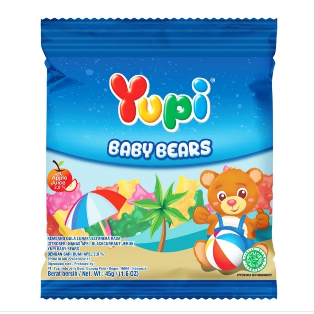 

Yupi Permen Gummy Baby Bears 45 g
