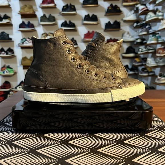 41 - Converse CT All Star Hi Leather Vintage Dark Brown
