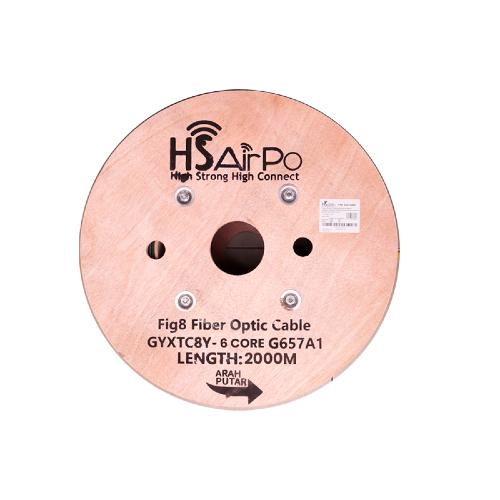 HSAirpo Dropcore 6 core Fig 8 2KM - KABEL FIBER OPTIK