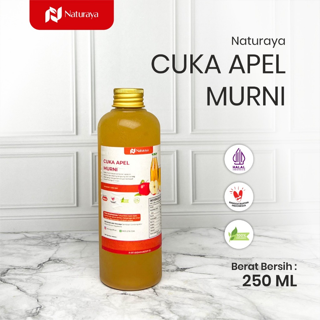 

Naturaya Cuka Apel With Mother Organik Alami Original 250ml Apel Vinegar Sari Apel Diet Detox Detoks Naturlife Nutrifarm Dari Bumi