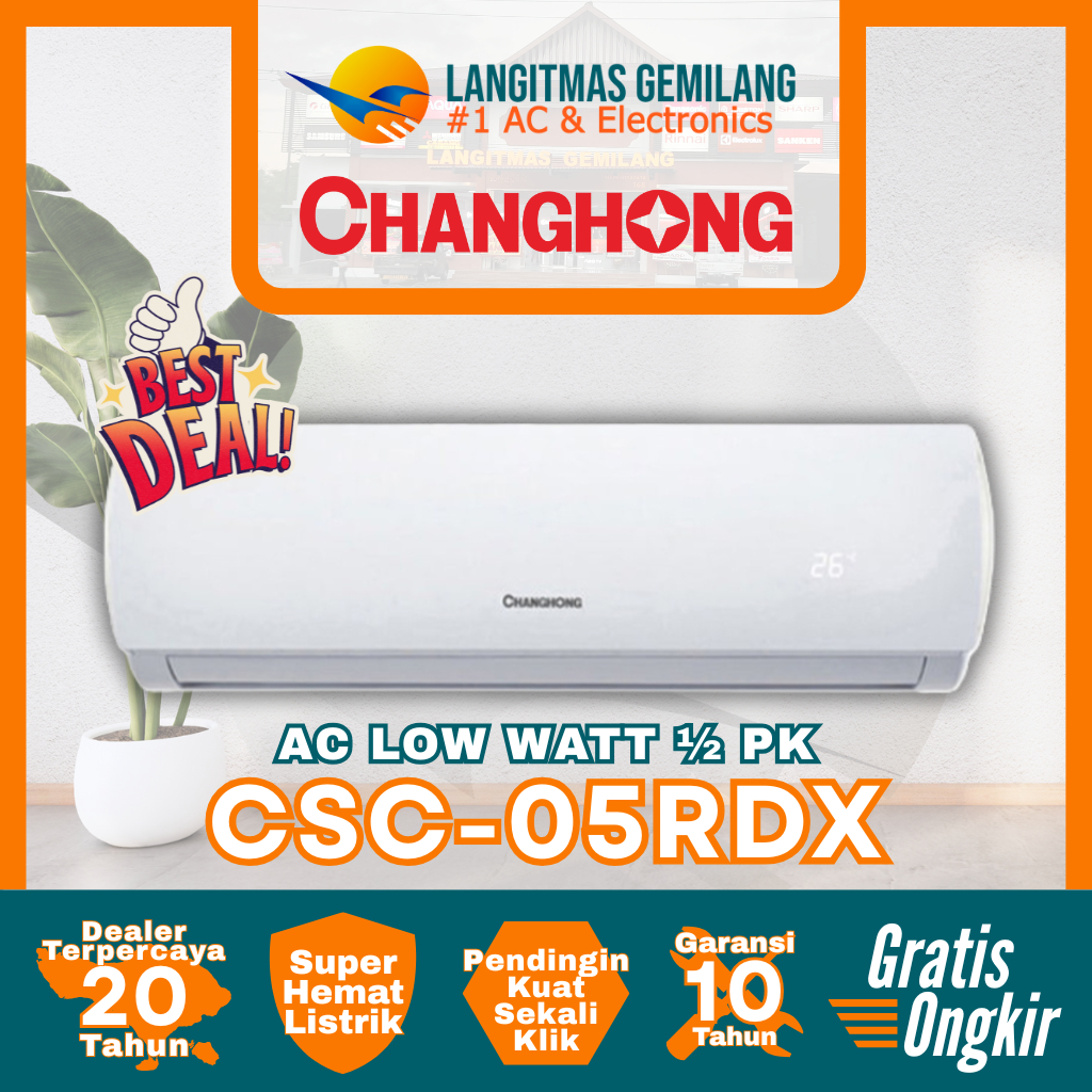CHANGHONG AC LOW WATT ½ PK CSC-05RDX