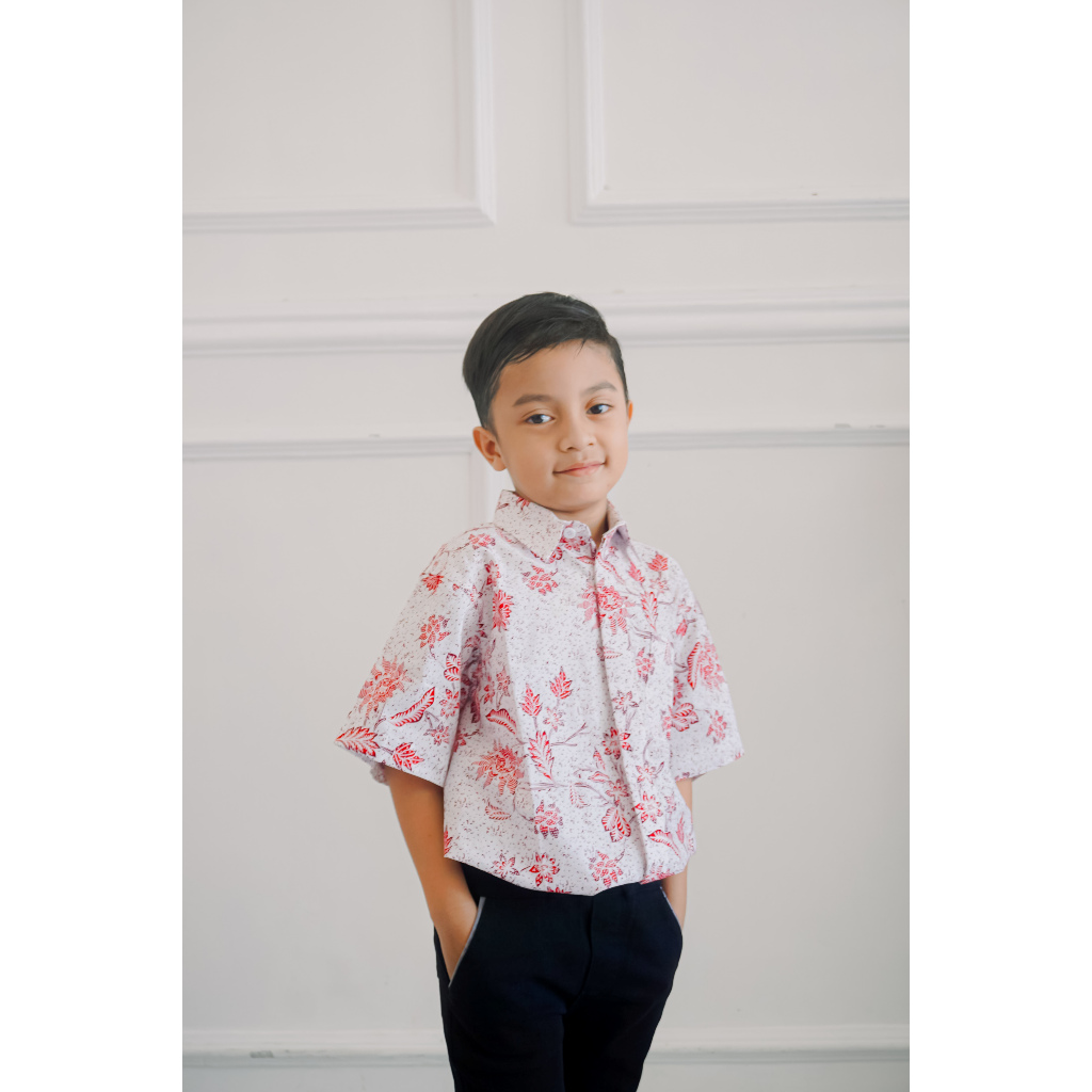 [Krisna Wahyu] Batik Katun Anak lengan Pendek