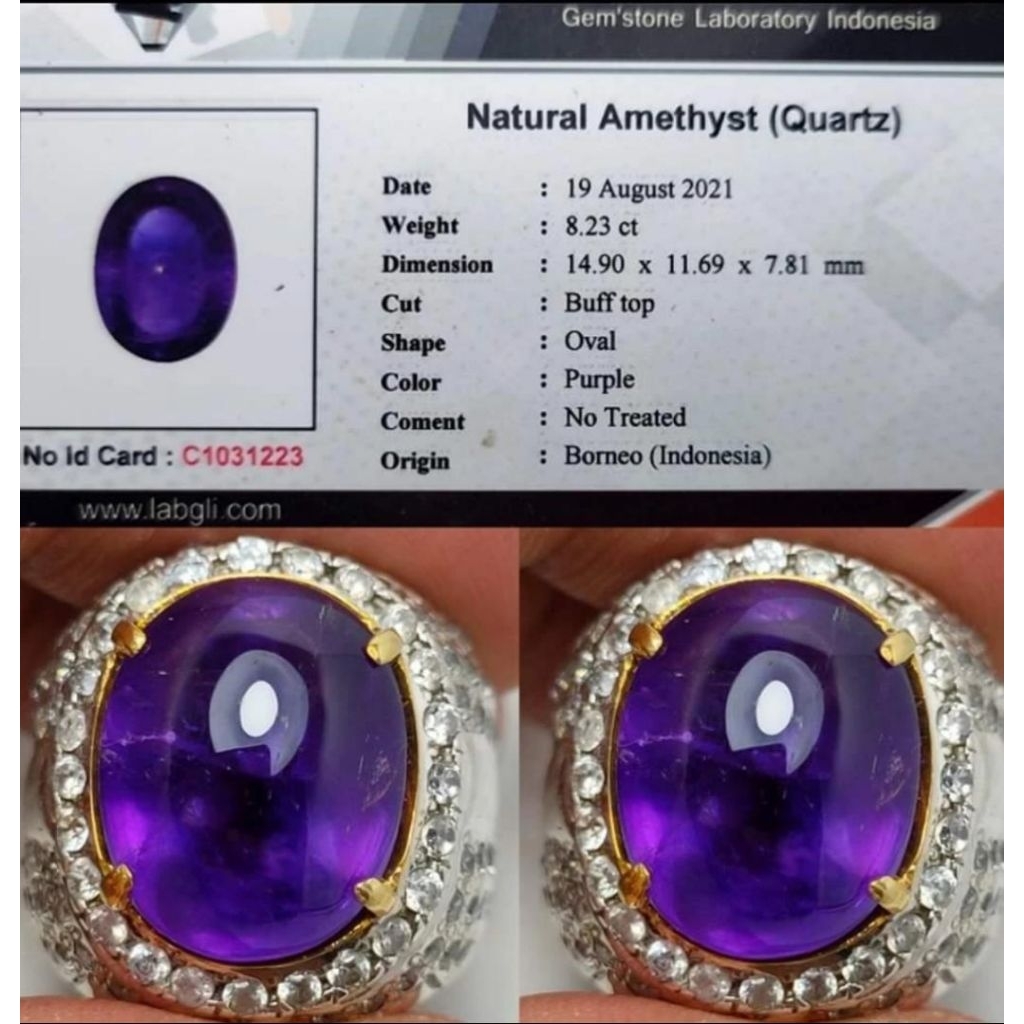 NATURAL KECUBUNG INDONESIA Ada batu amethyst wulung kalimantan borneo lampung bacan doko palamea pan