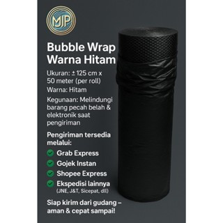 

Bubble Wrap Hitam Tebal 125cm x 50m – Anti Bentur & Aman Packing
