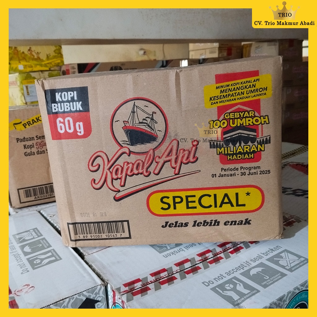 

Kapal Api Special Murni 60g 1 Dus Isi 5 Renteng