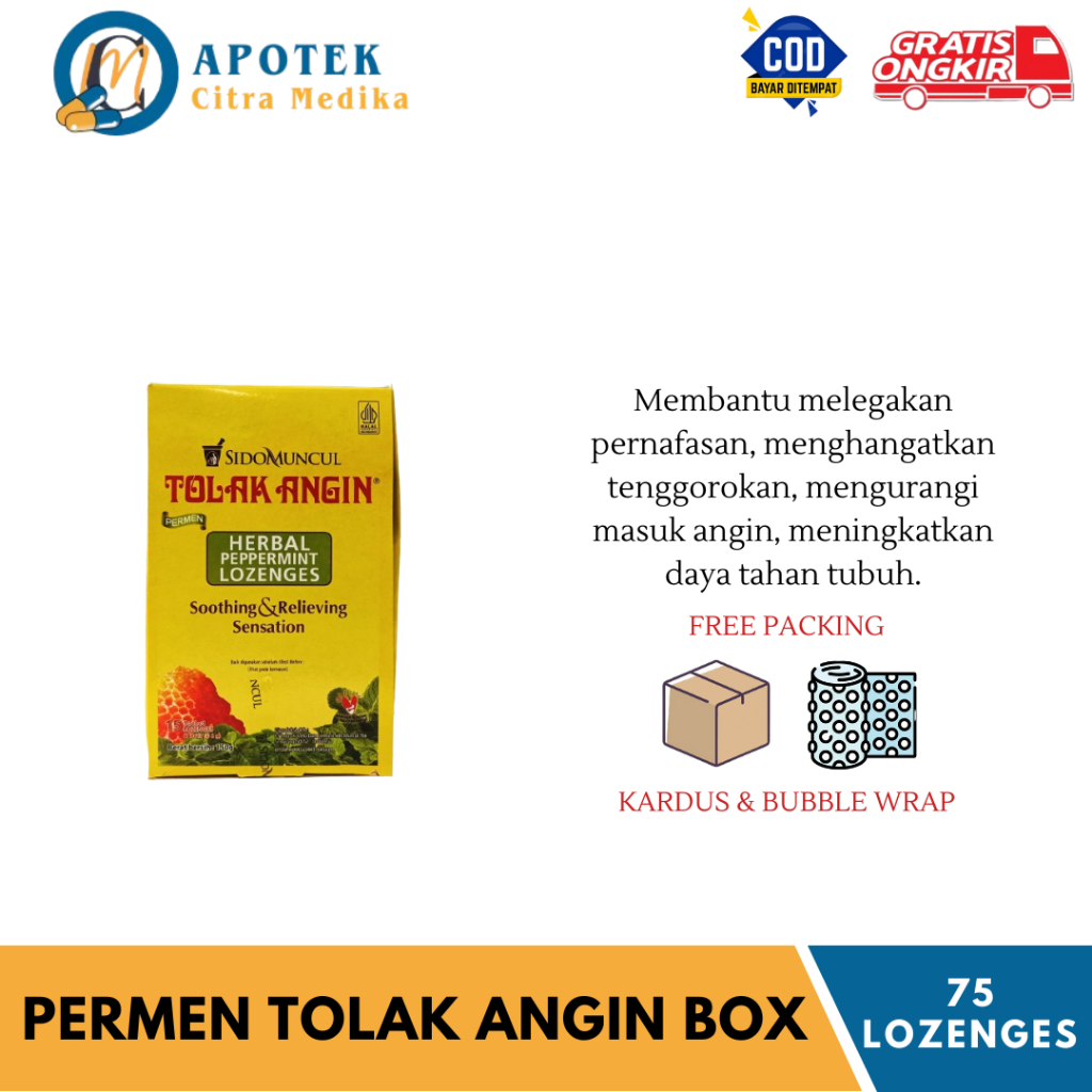 

PERMEN TOLAK ANGIN - Membantu Melegakan Pernapasan