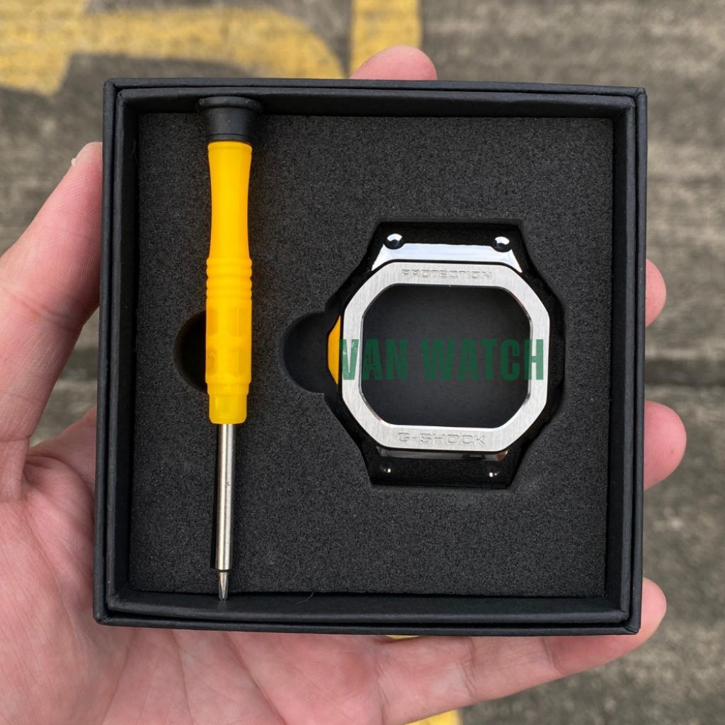 BEZEL Silver / Perak Custom DW 5600 GW B5600 GWM 5610 GWM 5600 GWM 5630 GLS 5600 GLX 5600 G5600