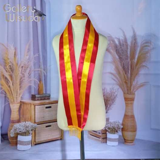 Samir Wisuda Kelulusan Kain Satin List Pita